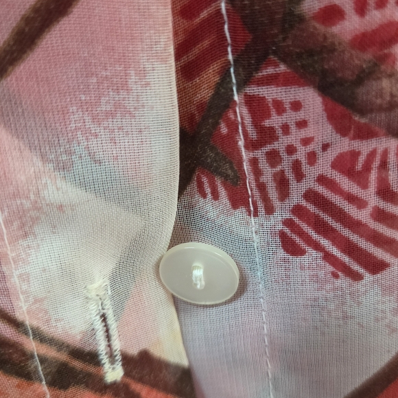 Alfred Dunner Red and Brown Plaid Blouse - Picture 3 of 6